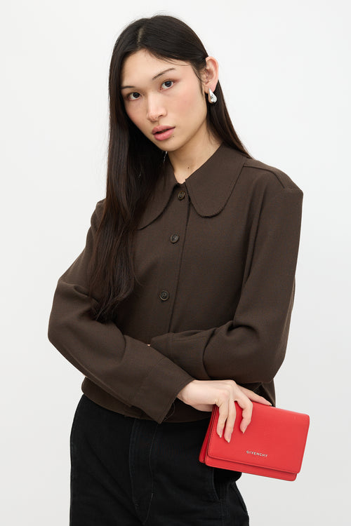 Givenchy 2017 Leather Pandora Wallet On Chain Bag