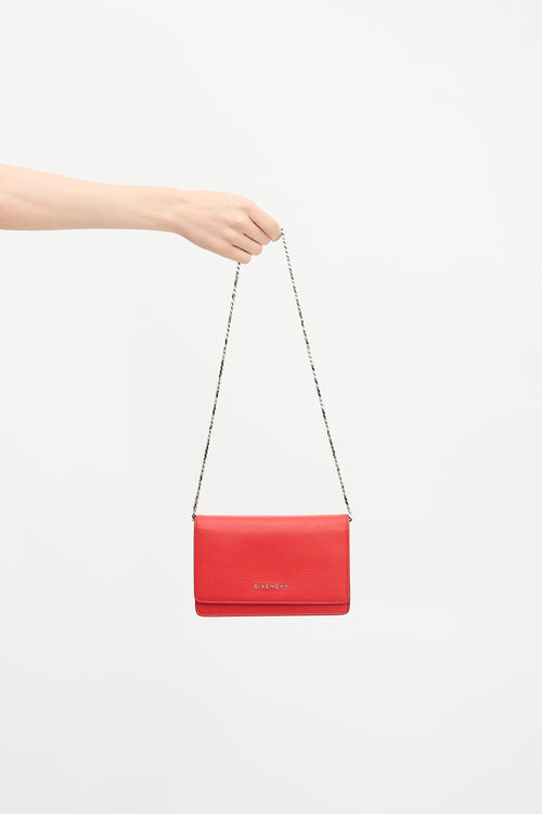 Givenchy 2017 Leather Pandora Wallet On Chain Bag