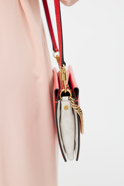 Givenchy 2018 Red Leather Cross3 Crossbody Bag