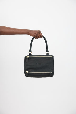 Givenchy 2019 Embossed Suede Small Pandora Bag