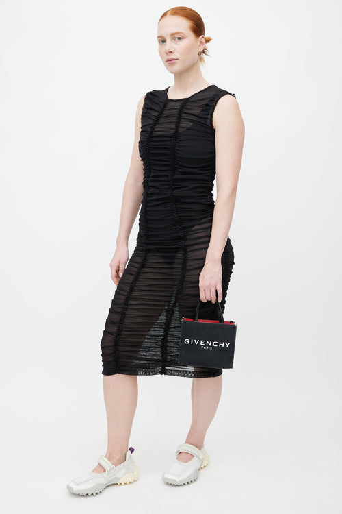 Givenchy 2022 Black Canvas Mini G-Tote Bag