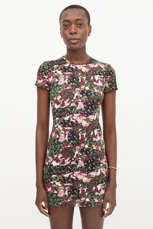 Givenchy Abstract Floral Mini Dress