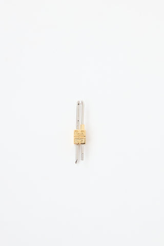 Givenchy Asymmetrical Lock Earrings