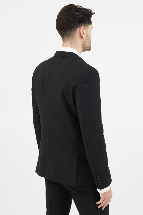 Givenchy Black Wool Two Piece Suit