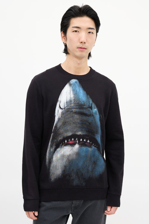 Givenchy Black & Blue Graphic Crewneck