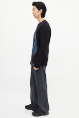 Givenchy Black & Blue Graphic Crewneck