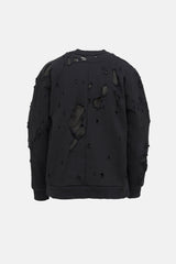 Givenchy Distressed Layered Logo Sweatshirt