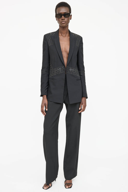 Givenchy Studded Grommet Blazer