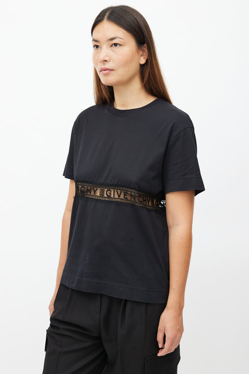 Black Lace Logo T-Shirt