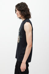 Givenchy Black & Multicolour Graphic Tank Top