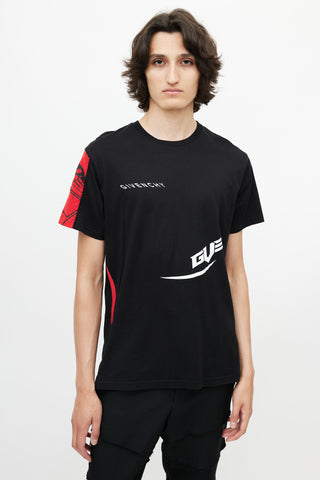 Givenchy Black & Multicolour Logo T-Shirt