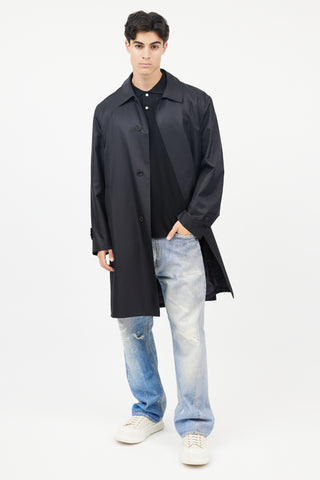Givenchy Black Nylon Coat