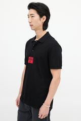 Givenchy Black & Red Patch Logo Polo