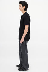 Givenchy Black & Red Patch Logo Polo