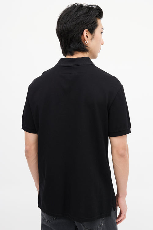 Givenchy Black & Red Patch Logo Polo