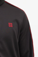 Givenchy Black & Red Square Logo Track Jacket