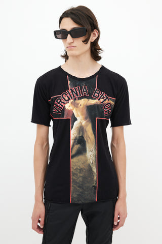 Givenchy Black & Multicolour Virginia Bitch T-Shirt