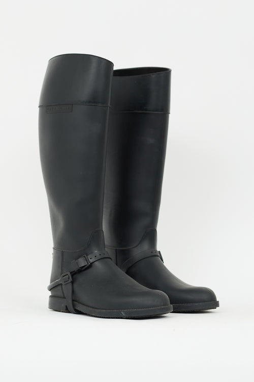 Givenchy Black Rubber Rain Boot Boot