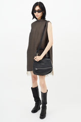 Givenchy Black & Silver Small Pandora Shoulder Bag