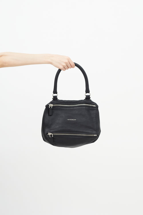 Givenchy Black & Silver Small Pandora Shoulder Bag