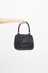 Givenchy Black & Silver Small Pandora Shoulder Bag