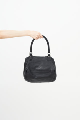 Givenchy Black & Silver Small Pandora Shoulder Bag