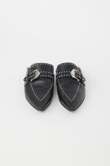 Givenchy Black Leather Mule