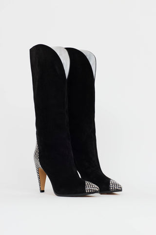 Givenchy Suede Knee High Boot