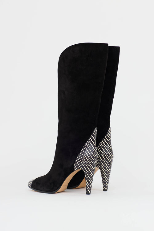 Givenchy Suede Knee High Boot