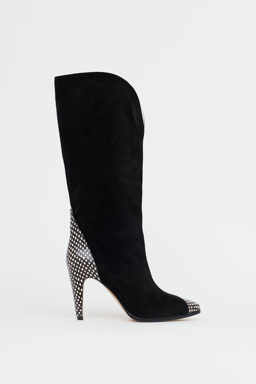 Givenchy Suede Knee High Boot