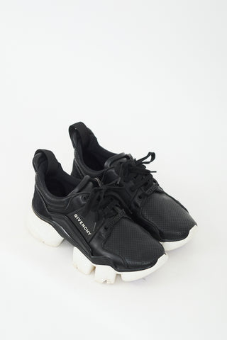 Givenchy Black & White Leather Jaw Low Sneaker