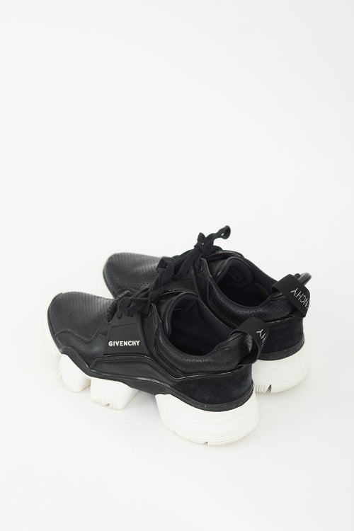 Givenchy Black & White Leather Jaw Low Sneaker