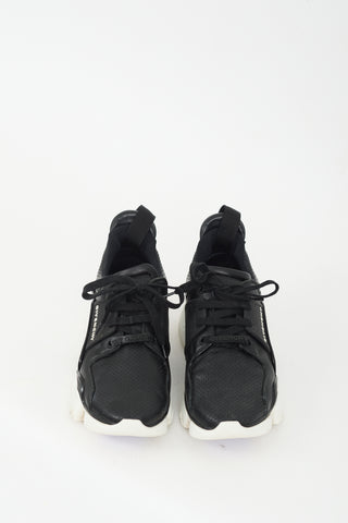Givenchy Black & White Leather Jaw Low Sneaker
