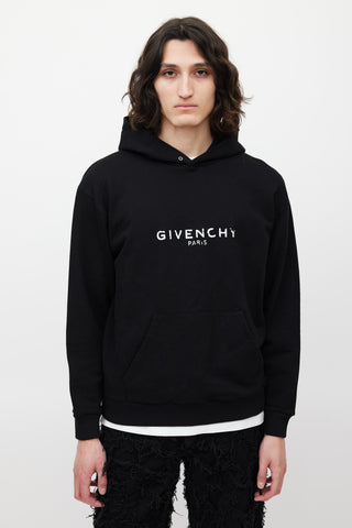 Givenchy Black & White Logo Hoodie