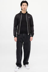 Givenchy Black & White Square Logo Track Jacket
