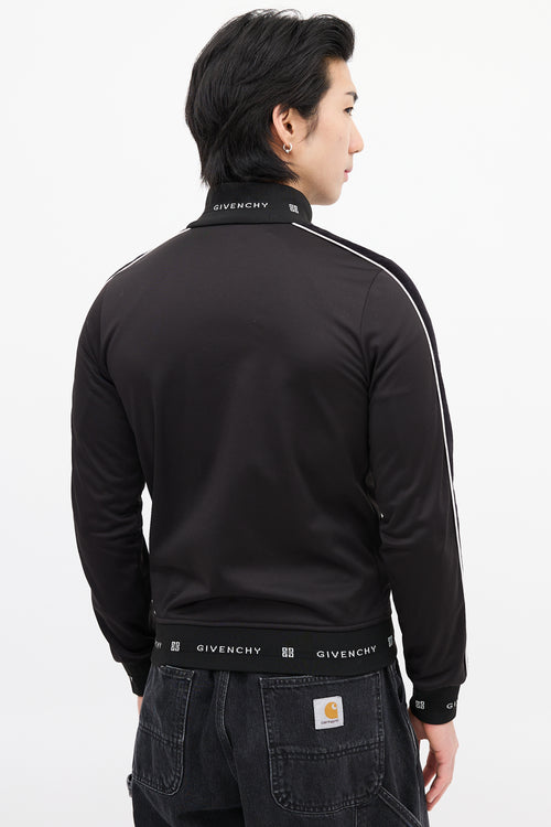 Givenchy Black & White Square Logo Track Jacket