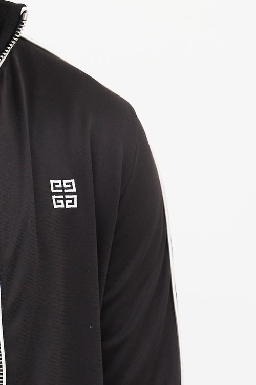 Givenchy Black & White Square Logo Track Jacket