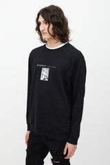 Givenchy Black & White Street Graphic Crewneck Sweater