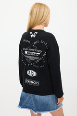 Givenchy Black & White Triple Logo Crewneck