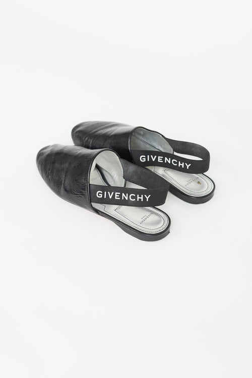 Givenchy Black Rivington Patent Slingback Mule