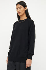 Givenchy Black Cashmere Chain Link Sweater