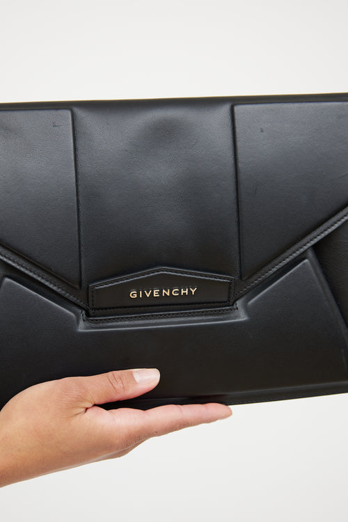 Givenchy Black Anitgona Envelope Clutch