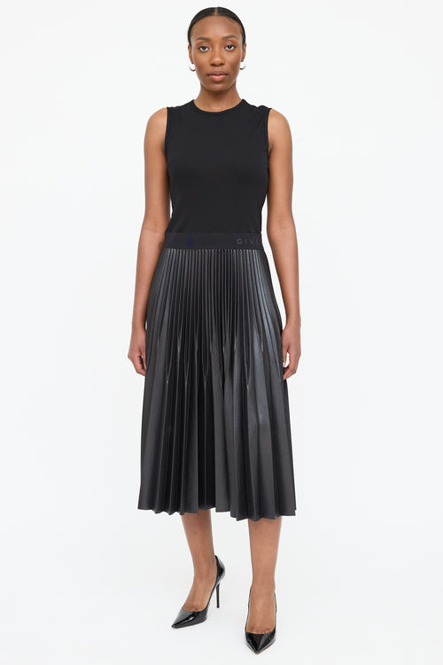 Givenchy Pleated Logo Dress