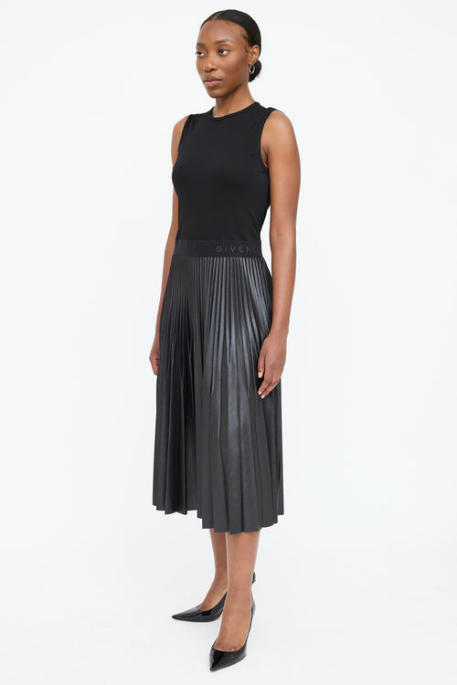 Givenchy Pleated Logo Dress