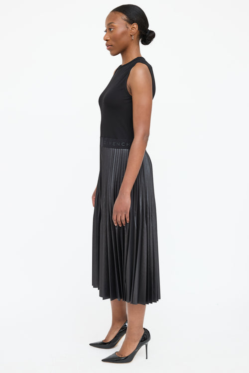 Givenchy Pleated Logo Dress