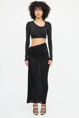 Givenchy Ruched Maxi Skirt