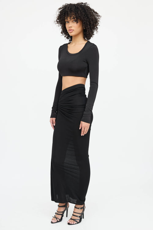 Givenchy Ruched Maxi Skirt