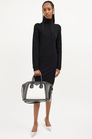 Givenchy Black & White Studded Antigona Bag