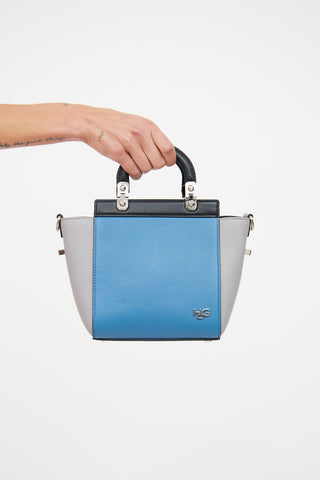 Givenchy Blue & Grey HDG Leather Bag