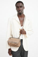Givenchy Brown & Silver Leather Pandora Bag